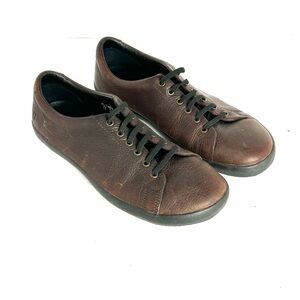 Birchbury Bramfords Men's Size US 10 Dark Brown Leather Minimalist Shoes Slip On